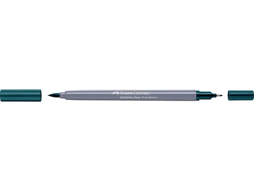 Duo aquarelmarker Goldfaber 158 diep kobalt groen