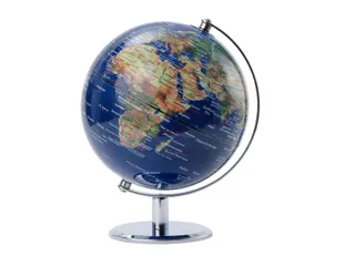 TROIKA Wereldbol Lunar 20cm Chroom Blauw-Groen - 2