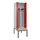 PBM-locker met bank,HxBxD 2120x600x815mm,2vak,vak B 300mm,draaigrendel