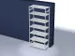 rayonnage modulaire,rayonnage départ,HxlxP 3000x1360x635mm