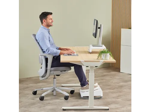 Muismat met polssteun Fellowes Breyta grijs 20x24cm