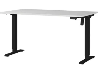 Elektrisch ihv bureau,HxBxD 710-1190x1400x800mm,blad lichtgrijs - 1