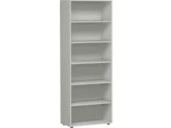 kantoorstelling HxBxD 2160x800x400mm 6 OH 5xhouten vloer grijs