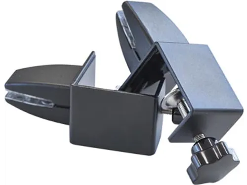 metalen bureauklem zwart 2X