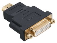 Adapter, HDMI naar DVI-D, Compact, Zwart