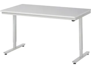 Werkbank elektrisch hoogte verstelbaar 720-1120x1500x800mm wit RAL7035 - 1