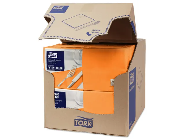 Tork 477870 Soft Lunchservet Advanced Oranje 33x33cm