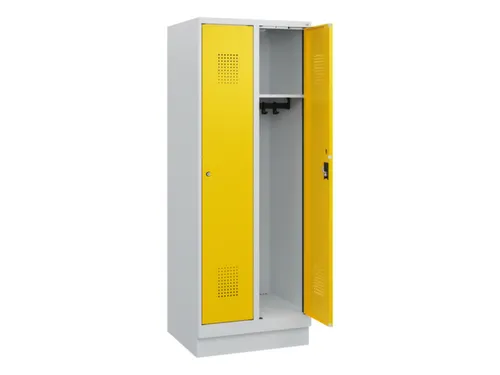 schoollocker,HxBxD 1630x600x500mm,2vak,vak B 300mm,cil.-slot,sokkel
