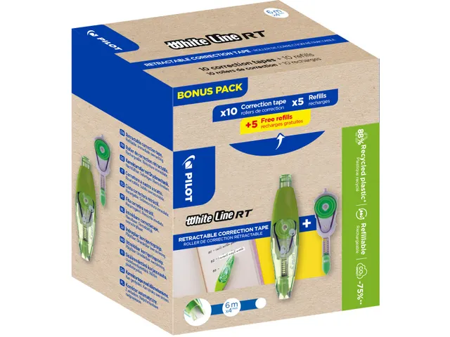 Whiteline RT 10 correctierollers+10 vullingen