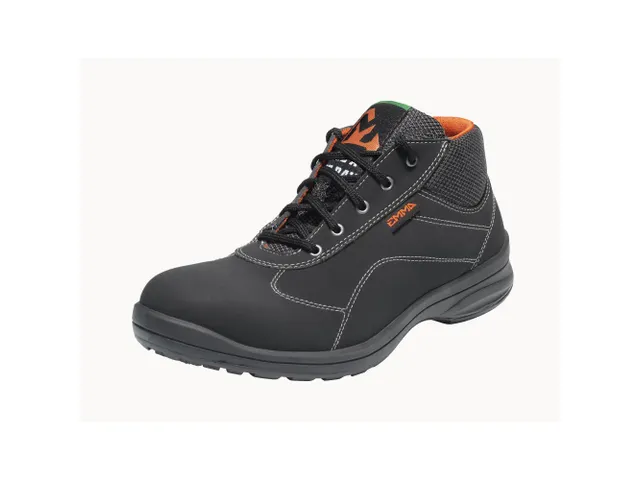 Emma Anouk hoge S3 dames veiligheidsschoenen, SRC, zwart, maat 36, per