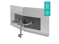 Hygiënescherm Dubbele Monitor Tot 32 Inch Acryl