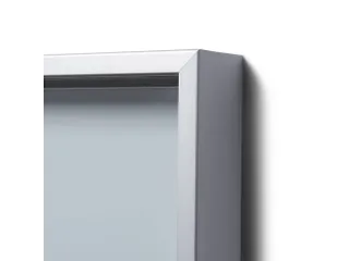 Vergrendelbaar notitiebord Indoor Slim 6xA4 met Schuifdeuren Zilver - 2