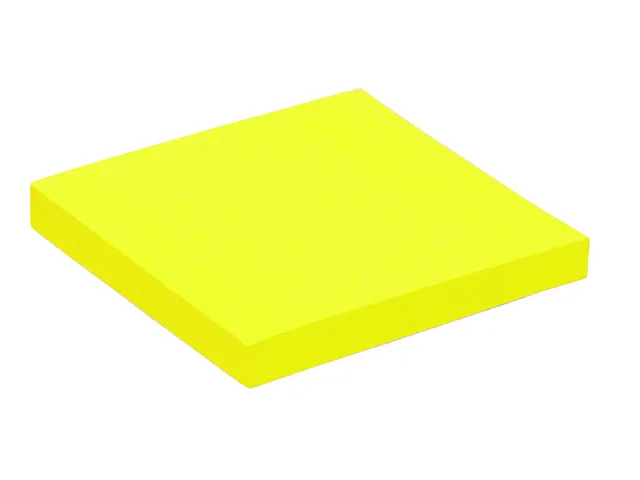 Memoblok Quantore 76x76mm neon geel