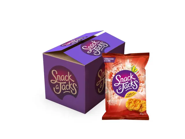 Mini rijstwafels Snack-a-Jacks barbeque paprika