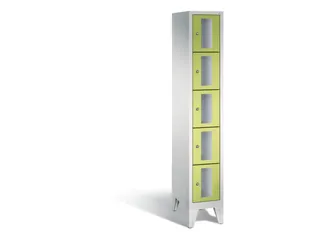 Lockerkast 1850x320x500mm 1x5 vakken Cilinderslot Poten, RDS1108060 - 2