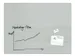 Glasmagneetbord Artverum grijs 90x120x1.8cm incl.2 magneten