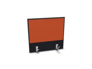 opzetpaneel,v. bureau,aanbouw achter,B 600mm,CC-zwart,BN3012-oranje - 1