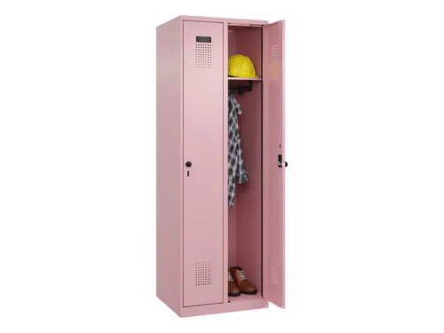 locker,HxBxD 1850x600x500mm,2vak,vak B 300mm,draaigrendel