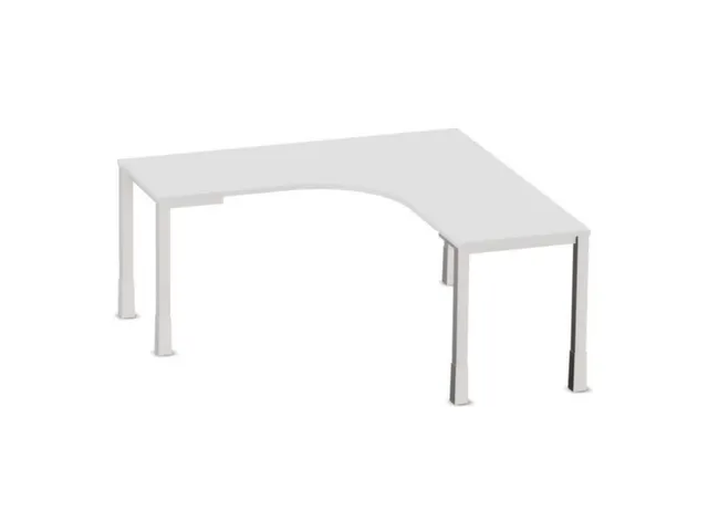 bureau à retour à hauteur réglable,HxlxP 720-840x1600x1600mm,Bl-bla