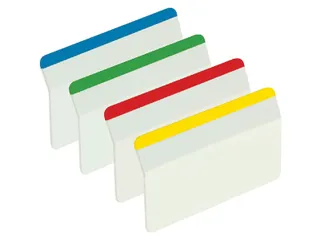 Indextabs Post-it 686A1 38x50.8mm strong gebogen assorti 24 tabs - 3
