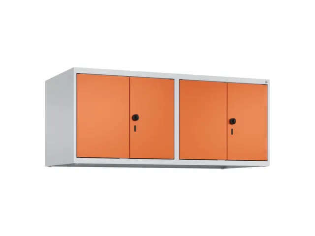 opzetkast,v. locker,4vak.,vak B 300mm,HxBxD 500x1200x500mm,vleugeldeur