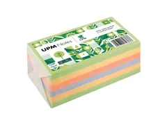UPM notes 125x75 spring mix assorti pak 6x 100 vel groen, geel, oranje