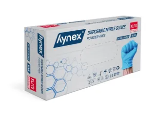 Handschoen Hynex nitril XL blauw 5gr extra sterk 100 stuks - 1