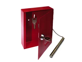 Noodsleutelkast Staalplaat Met Hamer Hxbxd 150X120X34Mm Rood - 2