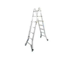multifunctionele telescoopladder,4x5,sporten,balk L 5,35m,aluminium - 3