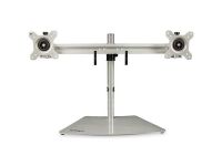 Dual-Monitor Stand - Horizontal - Silver