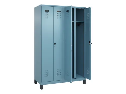 locker voor scheiding van kleding,HxBxD 1950x1200x500mm,4vak