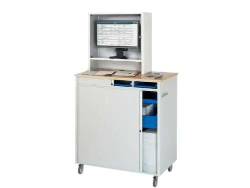 pc-kast,HxBxD 1810x1030x660mm,monitorvak,toetsenbord-/muisblad