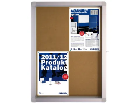 Infovitrine 4xa4 Kurkbord Voor Binnen Aluminium Frame