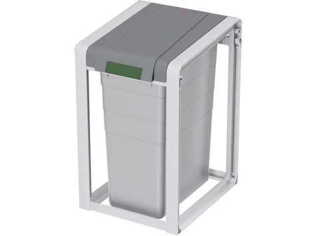 Afvalverzamelaar 35 Liter Binnenbak Kunststof Deksel Stofgrijs