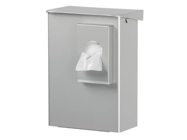 Hygiënebak 6 liter aluminium + zakjeshouder, AB 6 HB 2 A - ingo-man v