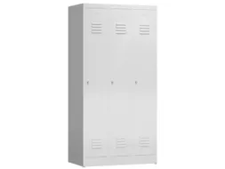 garderobekast,HxBxD 1800x870x500mm,3vak,vak B 295mm,klink,sokkel