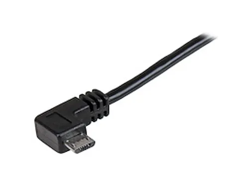 2m Micro-USB oplaad en sync kabel M/M haaks naar rechts