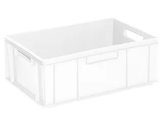 Euronorm Stapelkrat Pe 220x600x400mm 43liter Wit - 1