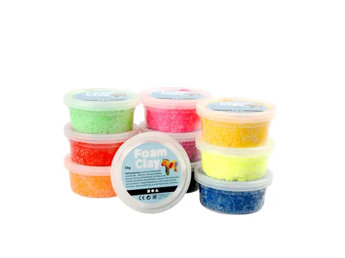 Klei Foam Clay basic 10 x 35gr 10 kleuren