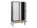 locker voor scheiding van kleding,HxBxD 2120x1200x815mm,4vak