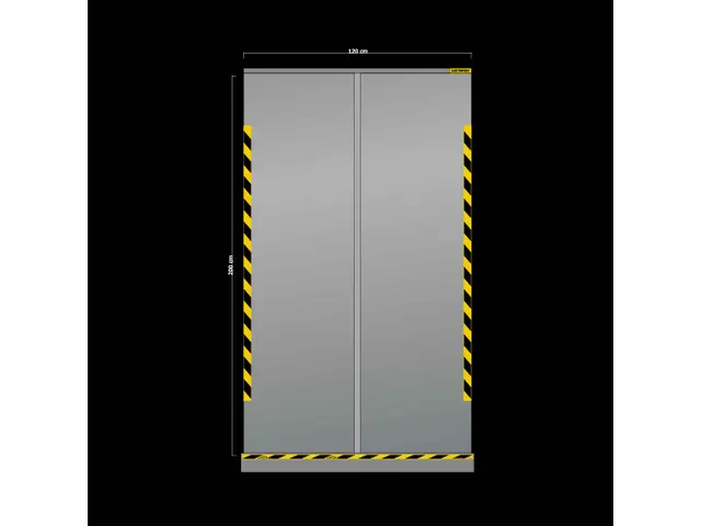 Ecran enroulable transparent 1200mm
