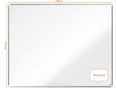 Nobo Whiteboard 120x150cm Staal Premium Plus Magnetisch