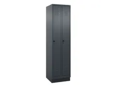 locker,HxBxD 1950x500x500mm,2vak,vak B 250mm,draaigrendel,sokkel
