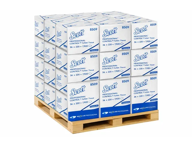 Toiletpapier Scott Control gevouwen 2-laags wit 8509 Pallet