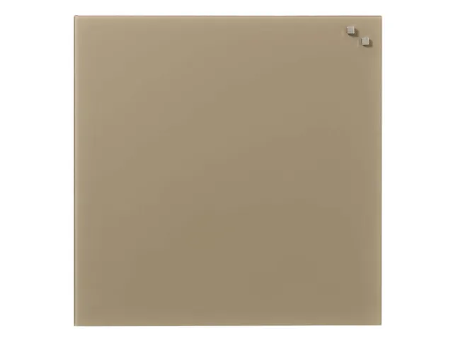 Glasmagneetbord Naga 45x45cm beige