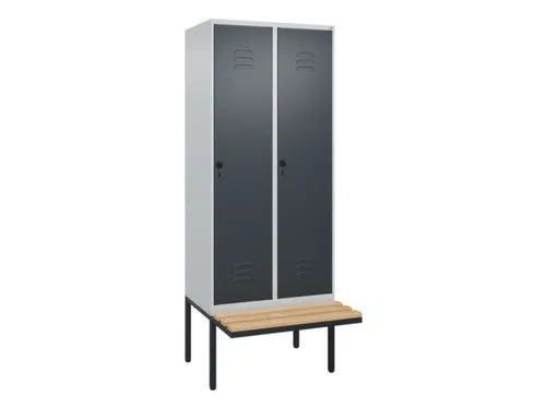 locker voor scheiding van kleding,HxBxD 2120x800x815mm,2vak
