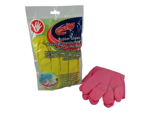 Huishoudhandschoen Multy latex Large assorti
