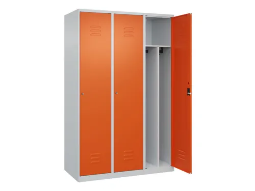 locker voor scheiding van kleding,HxBxD 1850x1200x500mm,3vak
