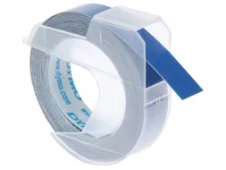 Labeltape Dymo rol 9mmx3M glossy vinyl prof blauw 520106