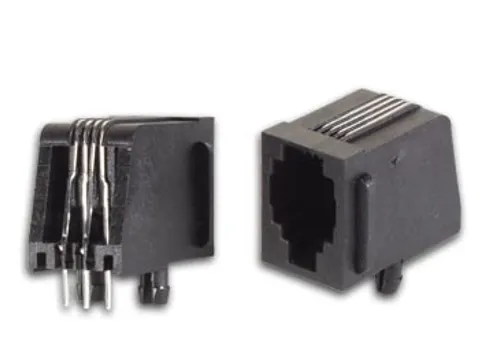 Modulaire Connectors RJ10 4P4C Voor Pcb, Haaks